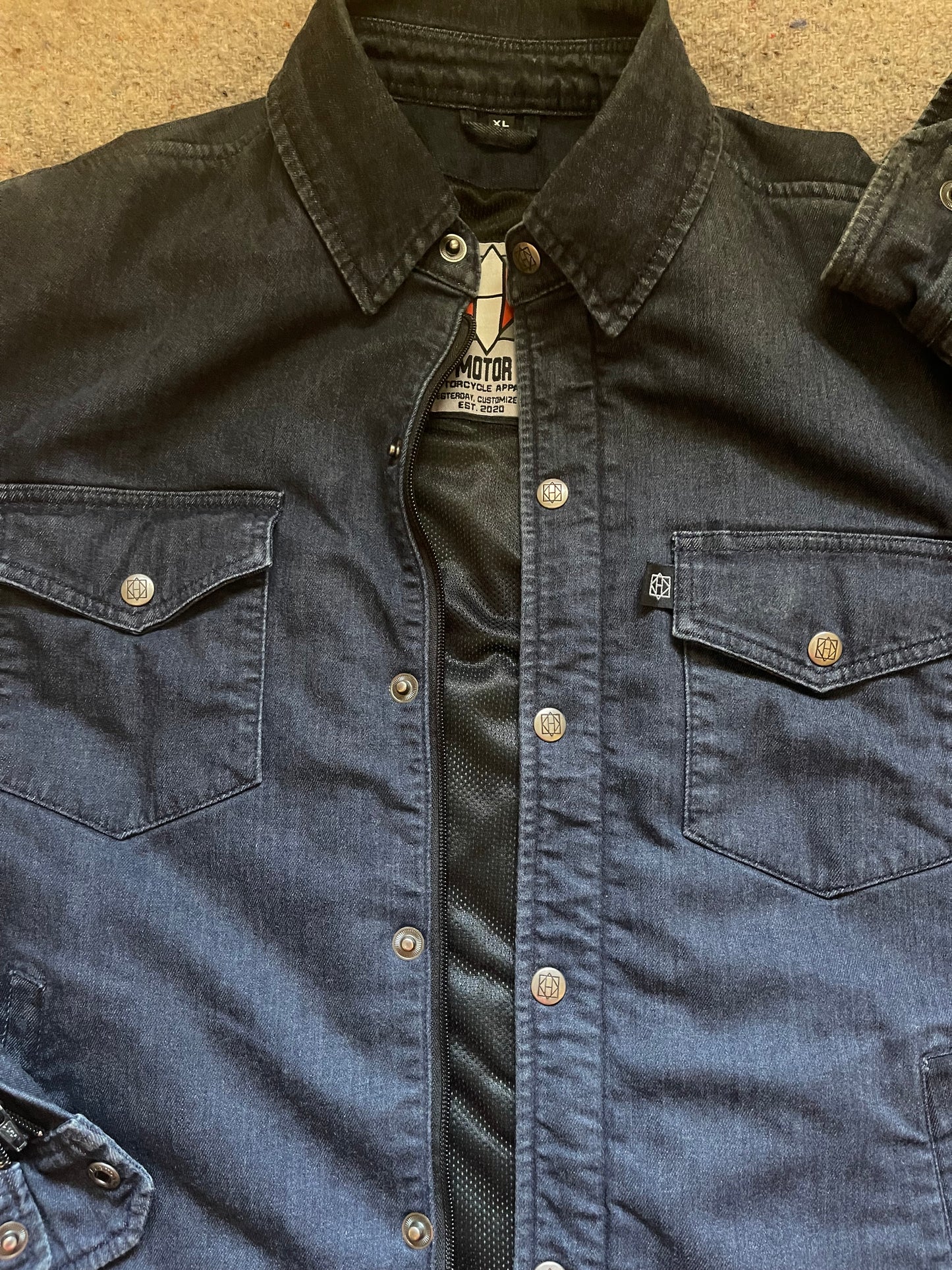 The Tux - DR25 Full Denim Kevlar Riding Jacket